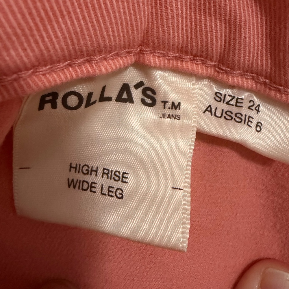 Rolla's Sailor Scoop Ankle Crop Jeans -Rose Size 26 - Picture 6 of 11